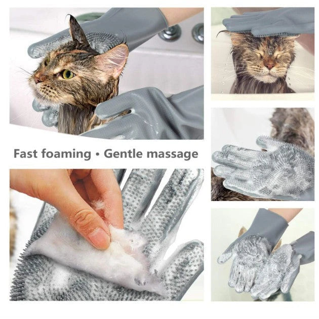 Pet Grooming Enhanced Massage Glove